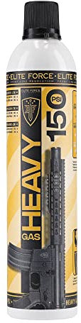 Elite Force Gaz Airsoft pour gaz Blow Back (GBB) pour armes Airsoft, Heavy Gas, 560 ml, 150 PSI, idéal entre 2,5 °C et 14 °C