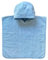 Schnoschi Baby Bade Poncho hellblau mit Namen Bestickt 55 x 55 cm Bademantel Badetuch Kapuzenhandtuch Taufe Geschenk
