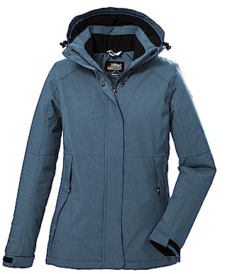 killtec Damen Funktionsjacke/Outdoorjacke mit abzippbarer Kapuze KOW 37 WMN JCKT, sturmblau, 36, 39702-000