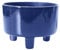 Ivyline Pisa Pot de Fleurs décoratif en céramique sur Pieds Bleu Marine – Qualité supérieure – Résistant aux UV et imperméable – 14 x 19 cm
