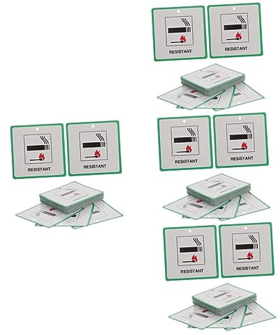 YARNOW 200 STK Dl7 Feuerzeichen Prüfplaketten Für Feuerlöscher Brandschutzetiketten Brandwarnschilder Warnschilder Zum Brandschutz Kartenvorrat Beschichtetes Papier Möbel