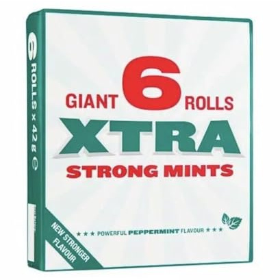 Turner's a Quality Traditional Extra Strong Mint - Peppermint Confectionary | Pack of 2 | 12 Giant Rolls Per Pack. 42g a roll. | Sold by Essential Products