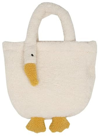 XACKWUERO Damen süße Gans Plüschtasche Shopper Tasche
