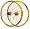 Fahrrad Laufradsatz 26 Doppelwandig MTB Mountainbike Laufradsatz Felge Aus Aluminiumlegierung Fahrradnabe Für Kugellager Scheibenbremse 7 8 9 Kassette Mit 10 Geschwindigkeiten ( Color : Giallo )