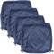 VIXLON 4 Stück Patio Sofa Sitzkissen Ersatz Schutzhülle, Polyester Material, Wasserspritzer, Sonnenschutz, Nicht Verblassen, Atmungsaktiv, Maschine Waschbar, Nur Schutzhülle (55 x 55 cm, Blau)