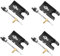 SAFIGLE 4 Sätze Geigenschleifen-Bibliothek Ersatz-Cellobogenfrosch Bogenfrosch für Cello Violine Musikinstrumente Cello Geigenbogen Frosch Geigenzubehör gemütlich Ausrüstung