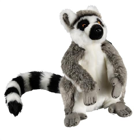 Freek Vonk x Bresser Kuscheltier Katta Baki 30?cm mit langem Schwanz waschbar recyceltes Material