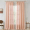 MIULEE Leinen Gardinen Vorhänge mit Kräuselband Weiss Gardine Vorhang Leinenoptik kräuselband Wohnzimmer Modern Voile Schienensystem Schlafzimmer 2er Set 140x245 cm Orange