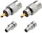 Greluma 2 pz PL259 connettori coassiali,connettori UHF maschio a saldare con riduttore UG-175 per RG-58,RG-213,LMR195,RG142