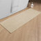 chakme Badezimmerteppich 43 x 120 cm rutschfeste Badematte mit Gummi Rückseite Badteppich rutschfest waschbar Badvorleger Bad Teppich Badezimmer Duschvorleger Beige