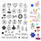 BOOMTOP Silikon Stempel Advent Zahlen 1-24 Klare Adventskalender Adventszahlen Frohe Weihnachten Set zum Basteln Clear Stamps für Kartenherstellung DIY Geschenk Scrapbooking