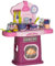 AIYAPLAY Cucina Giocattolo per Bambini 3-6 Anni con 38 Accessori, Suoni Realistici e Luce del Fornello, Gioco per Bambini in PP e ABS, 51x21x60 cm, Rosa