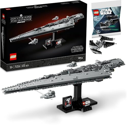 Lego Star Wars Sternenzerstörer 75356 – Lego Star Destroyer Executor, Imperial Super Sternenzerstörer Set (inkl. bedruckter Fliese)
