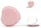 Mètre ruban en cuir rétractable en forme de cœur rose - Petit mètre ruban de couture pour couturiers et designers - 1 pièce de 1,5 m de large