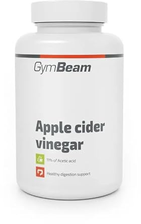 GymBeam Apfelessig (Kapseln) - 500 mg pro Tagesdosis, Apfelessig zum Abnehmen, fermentiertes Produkt aus zerkleinerten Äpfeln, Abnehm-Kapseln, enthalten natürliche Mineralien und Vitamine, 90 caps