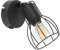 LED Universum - Retro Deckenleuchte Deckenstrahler KAFES 1-flammig in Gitteroptik E14-Fassung (ohne Leuchtmittel) Metall Deckenlampe schwarz schwenkbar Industrie Deckenspot Vintage