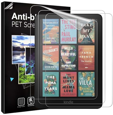 TiMOVO (3 Pack) Protector de pantalla para nuevo Amazon Kindle Paperwhite 7 pulgadas 12ª generación 2024 y Kindle Colorsoft Signature Edition, Película Protectora de Pantalla PET Antirreflejos