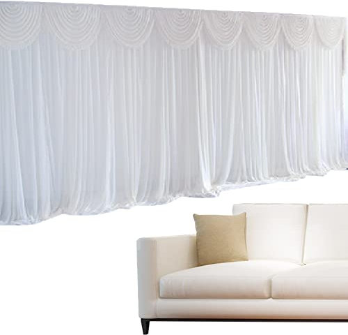 SHIOUCY Tenda oscurante, 300 x 300 cm, colore bianco, divisorio per finestre di grandi dimensioni, colore: grigio argento