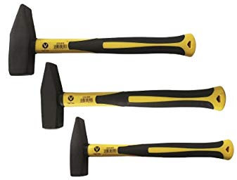 Schlosserhammer Hammer Fiberglasstiel Schlosser Hämmer 500/800/1000g 3 tlg Set