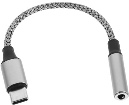 iplusmile Adaptateur Audio Casque Écouteurs Adaptateur USB vers Prise Audio Ampli Casque Accessoires De Guitare Coupleur USB Rallonge Électrique Cordon Auxiliaire Noir Alliage D'aluminium