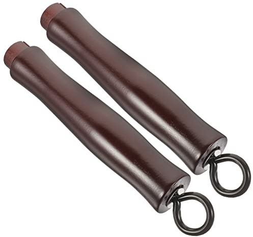 WEKADRIN 2pcs Ergonomic Pot Handle Wooden Handle Replacement for Frying Pan Grill