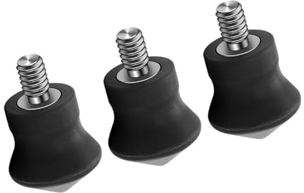 3PCS Durability Rubber Foot 1/4 Stainlessed Steel Foot For Various Tripods Enhances Grip Tripod Accessories