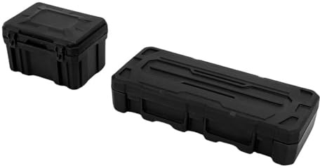POENVFPO RC-Car-Zubehör, Werkzeugkasten-Aufbewahrungsset für RC-Car, Anpassbares Design, Kompatibel mit Verschiedenen Szenen, Verbessertes Spielerlebnis, Exquisite Handwerkskunst (Black)