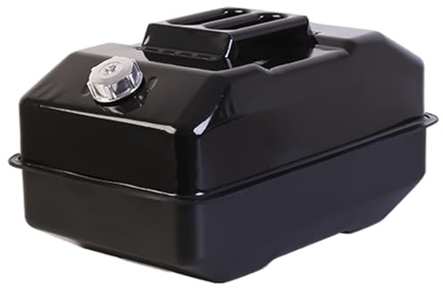 Bidon D'essence Métallique de 20 L (5,3 Gallons) avec Bec Verseur Flexible, Idéal for L'essence Dans Les Véhicules, Les Voyages et Le Camping(Black)
