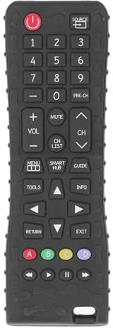 LUCKDANO Silicone Baby Teether Remote Control Toy High Simulation TV with Various Textured Buttons for Sensory Development