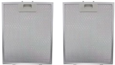 2x Dunstabzugshaube Filter Ersatz Belüftung Aluminium Aspirator 26 * 32CM Metall Mesh Dunstabzugshaube Fett Filter Küche Extractor