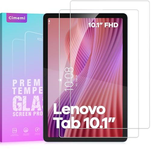 Cimemi Screen Protector for Lenovo Tab 10.1 2025, 9H Hardness Tempered Glass Film, Scratch Resistant, HD-Clear [2 Pack]