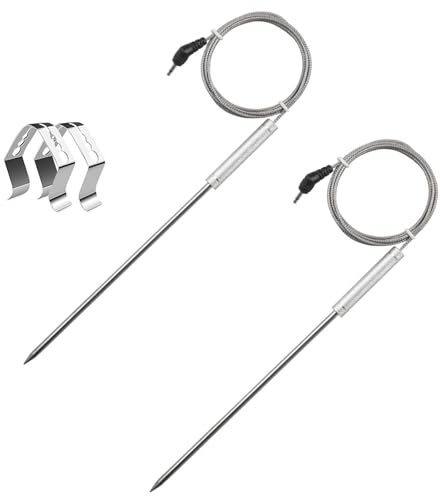 YIXANNX Sonde de température alimentaire étanche pour restaurant et cuisine, thermomètre de four électrique avec pince, thermomètre four électrique avec pince pour camping