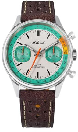 TACTICAL FROG Militado ML23-40 mm Militär-Chronographenuhr für Herren, 6S21 Sweep-Quarzwerk, gewölbtes Saphirglas, BGW9-Leuchtmasse, 100 m wasserdicht