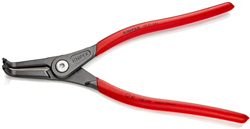 KNIPEX Präzisions-Sicherungsringzange für Außenringe, 49 21 A41 SB | auf SB-Karte, Ring-Ø 85-140 mm, Spitzen-Ø 3,2 mm, gewinkelt 90°, Sprengringzange, Seegeringzange