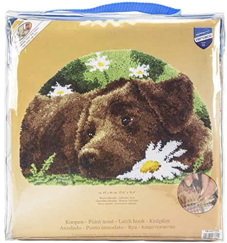 Vervaco Latch Hook Rug Labrador, Multi-Colour