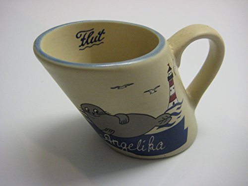Kunst und Keramik Modern Tulip Becher, Porzellan, 1 Stück (1er Pack), Weiß, Heißgetränke, Kaltgetränke, Zuhause, Büro, unterwegs