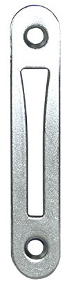 Schließblech zu Einstemmzunge, abgerundet, 85 x 15 x 1,25 mm, Stahl verzinkt, 1 Stück | Zubehör Beschläge Schlösser
