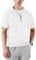 Ohoo Herren Kapuzenpullover mit kurzen Ärmeln, leichter Reißverschluss, mit Kangatasche, Dcf056-weiß, Small