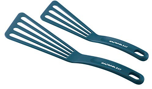 Rachael Ray Tools & Gadgets 2-Piece Nylon Turner Set, Marine Blue, 10 & 12 Spatula Set