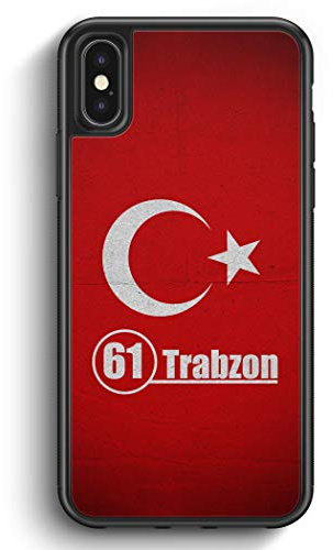 Trabzon 61 - Silikon Hülle für iPhone XS Cover - Motiv Design Türkei Türkiye - Handyhülle Schutzhülle Case Schale