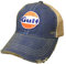 Gulf Verstellbarer Snapback-Hut im Used-Look, Distressed Blue, Einheitsgröße