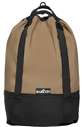 BABYZEN YOYO Bag, Toffee - Robuster zusätzlicher Stauraum am YOYO2 Kinderwagen - Inklusive Rad und Haken