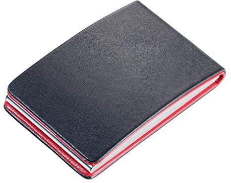 TROIKA RED PEPPER STYLE – CDC92/LE – Visitenkartenetui – Visitenkartenbox – magnetischer Verschluss – Ausleseschutz (für RFID-Chips) – Kunstleder, Stahl – rot, schwarz – TROIKA-Original