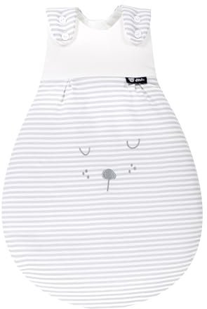 Set ALVI Baby Mäxchen Außensack Schlafsack & Windel Blaubär | Ganzjahresschlafsack mitwachsend | Leichter Babyschlafsack mitwachsend | Kinderschlafsack TOG 2,5 bis 3,0 | Schlafsack Sommer Winter