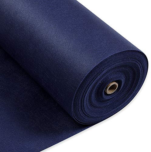 Longing Home Tischdeckenrolle, 0.3 × 25M, Dunkelblau, Einweg Vlies Stoffähnlich Tischdecke Rolle, Meterware Tischtuchrolle, Geeignet Für Geburtstag, Party, Deko