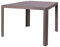 LOLAhome Mesa de jardín de Comedor de Cristal y Aluminio marrón de 75x90x90 cm