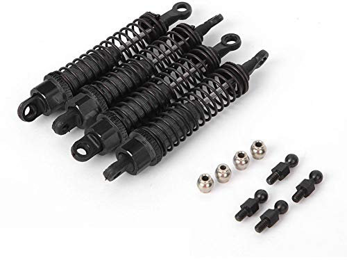 Stoßdämpfer Vorne Und Hinten, Fernbedienung 80Mm 1:10 Fernbedienung Stoßdämpfer Vorne Und Hinten Rc Crawler Fahrzeugzubehör Für Rgt 136100(Schwarz) Rc Stoßdämpfer Öl