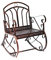 Outsunny Gartenbank Schaukelbank Parkbank Sitzbank Bank 2-Sitzer Metall 61 x 79 x 90 cm