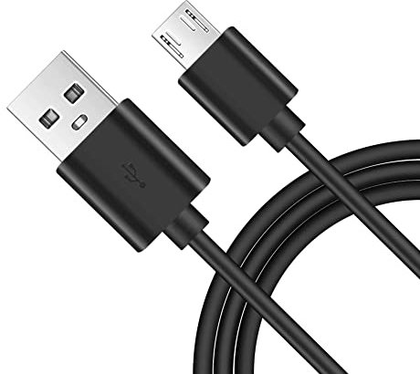 CABLEPELADO Cable Micro USB Sincroniza y Carga | Alta Velocidad | Transferencia Datos 480 Mbit/s | Compatible con Samsung, HTC, Sony, Motorola, LG, Nokia, Kindle, PS4, Xbox One | Negro | 1.80 Metros