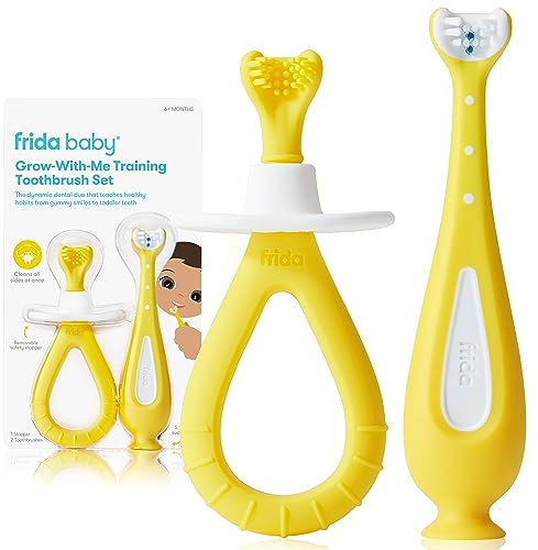 Grow-with-Me Trainingszahnbürsten-Set von Frida Baby